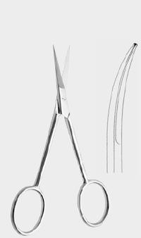 Ножиці препараційні, прямі, гострий/гострий